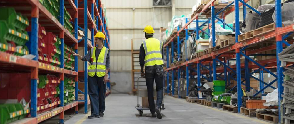 Warehouse Workers Picking Stock